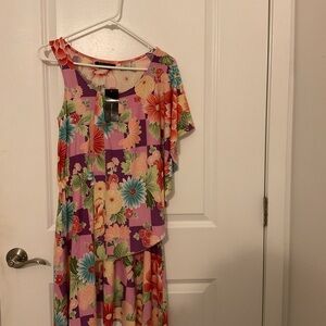 BCBGMaxAzria Purple Floral Dress